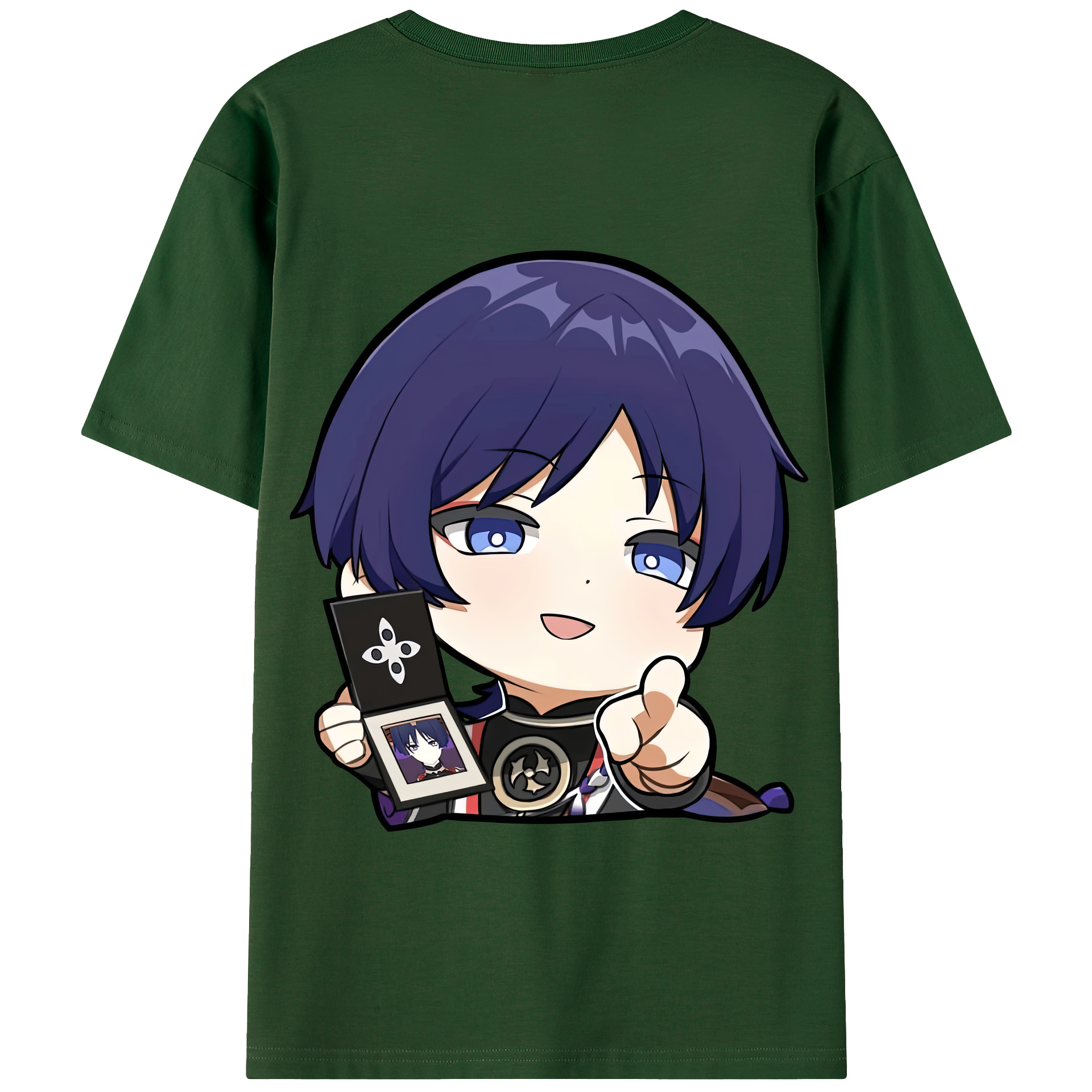 げんし神 さんペい genshin Sanpei 綿100％半袖Tシャツ（背面プリント）
